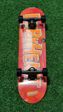 DBH - 7.5" Radley Orange On Red Kids Skateboard Deck