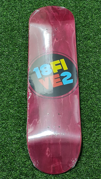 18FIVE2 - 8.125" Red OG Big Logo Skateboard Deck