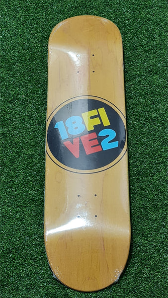 18FIVE2 - 8.125" Yellow OG Big Logo Skateboard Deck