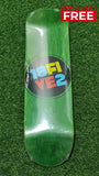18FIVE2 - 8.125" Green OG Big Logo Skateboard Deck