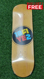 18FIVE2 - 8.125" Yellow OG Big Logo Skateboard Deck