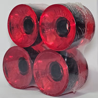 Road Rider - 72MM 78A Transparent Red Skateboard Wheels