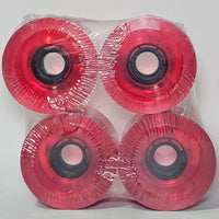 Road Rider - 72MM 78A Transparent Red Skateboard Wheels
