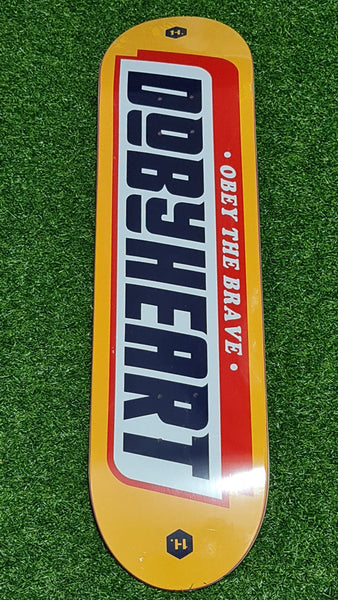 DBH - 8.0" Obey The Brave Yellow Skateboard Deck