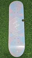 DBH - 8.25" Rings Blue + Pink Skateboard Deck