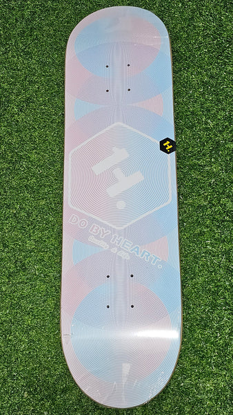 DBH - 8.25" Rings Blue + Pink Skateboard Deck