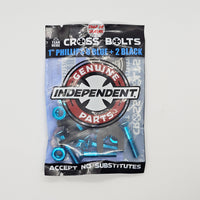 Independent - Genuine Parts Cross Bolts 1.0" Blue Phillips Skateboard Hardware