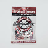 Independent - Genuine Parts Cross Bolts 1.0" Red Phillips Skateboard Hardware