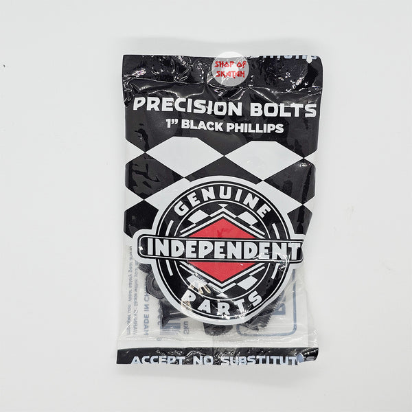 Independent - Genuine Parts 1.0" Precision Bolts Black Phillips Skateboard Hardware
