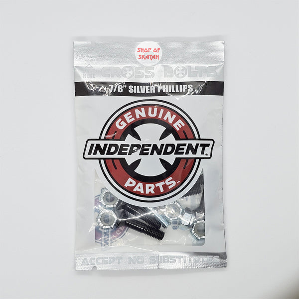 Independent - Genuine Parts Cross Bolts 7/8" Silver Phillips Skateboard Hardware