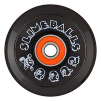 Slime Balls - 60MM 78A PAC-MAN OG Trans Black Light Ups Skateboard Wheels With Bronson G2 Bearings