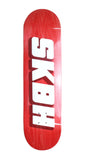 SKBH 8.5" Logo Red Skateboard Deck