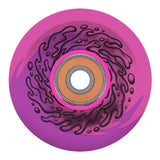 Slime Balls - 60MM 78A OG Pink/Purple Light Ups Skateboard Wheels With Bronson G2 Bearings