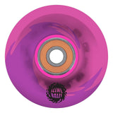 Slime Balls - 60MM 78A OG Pink/Purple Light Ups Skateboard Wheels With Bronson G2 Bearings