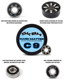 SKBH Dark Matter C9 Black skateboard/longboard Ceramic bearings