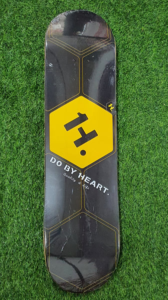 DBH - 8.0" DBH Yellow Logo Skateboard Deck