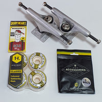 DBH - Quick Complete Skateboard Parts - Trucks + Wheels + Bearings + Hardware