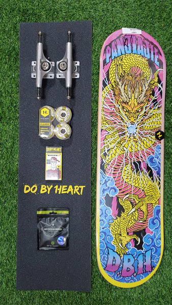 DBH - 8.0" Golden Dragon Complete Skateboard