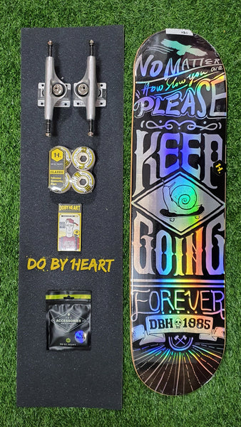 DBH - 8.0" Keep Going Foil Complete Skateboard