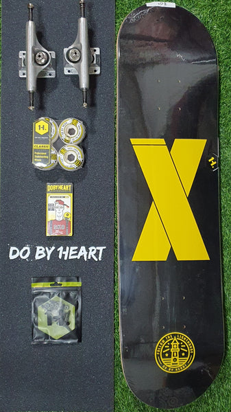 DBH - 8.0" X Yellow And Black Complete Skateboard