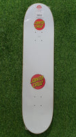 Santa Cruz - 8.0" Classic Dot White Skateboard Deck