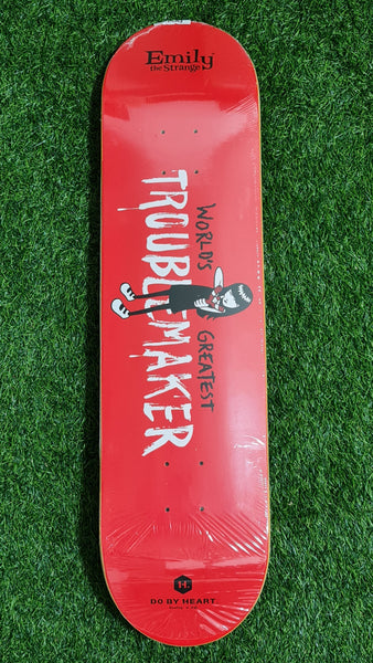 DBH x Emily The Strange - 8.0" Troublemaker Skateboard Deck