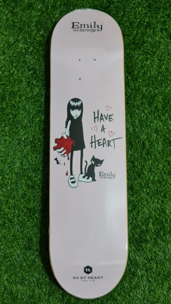 DBH x Emily The Strange - 8.0" Have A Heart Skateboard Deck