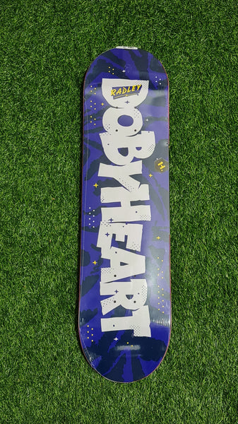 DBH - 7.5" Radley White On Blue Kids Skateboard Deck