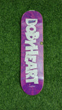 DBH - 7.5" Radley White On Purple Kids Skateboard Deck
