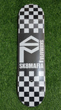 SK8MAFIA - 8.0" House Logo Black White Checkerboard Skateboard Deck