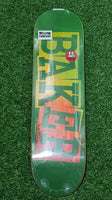 Baker - 8.125" Kader Sylla Green Rainbow Skateboard Deck