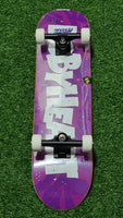 DBH - 7.5" Radley White On Purple Kids Skateboard Deck