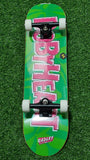 DBH - 7.5" Radley Pink On Green Kids Skateboard Deck