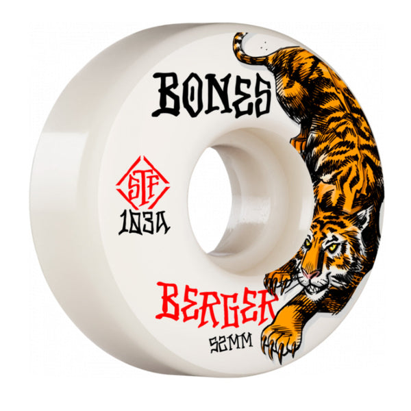 Bones - 54MM 103A Berger The Hunter V3 Slims STF Skateboard Wheels