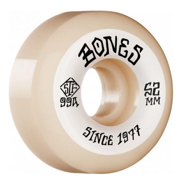 Bones - 52MM 99A Heritage Roots V5 Sidecut STF Skateboard Wheels