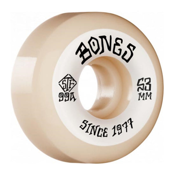 Bones - 53MM 99A Heritage Roots V5 Sidecut STF Skateboard Wheels