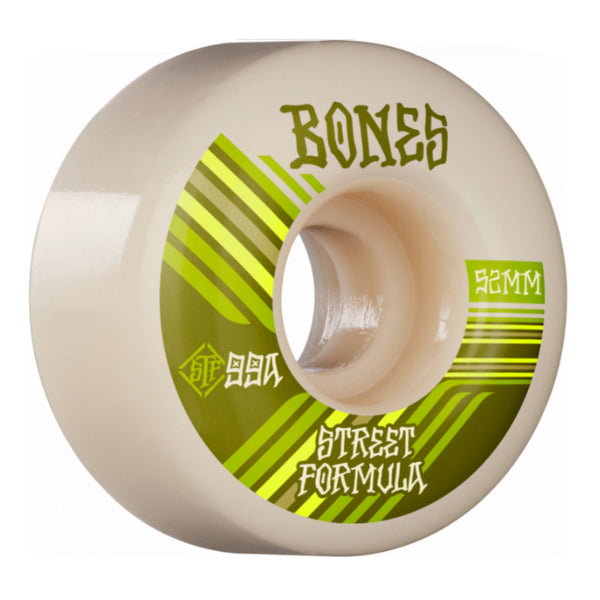 Bones - 52MM 99A Retros V4 Wide STF Skateboard Wheels