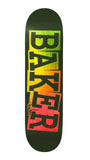 Baker - 8.125" Kader Sylla Green Rainbow Skateboard Deck