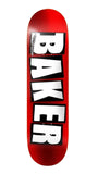 Baker - 8.0" Brand Logo Red Foil Skateboard Deck