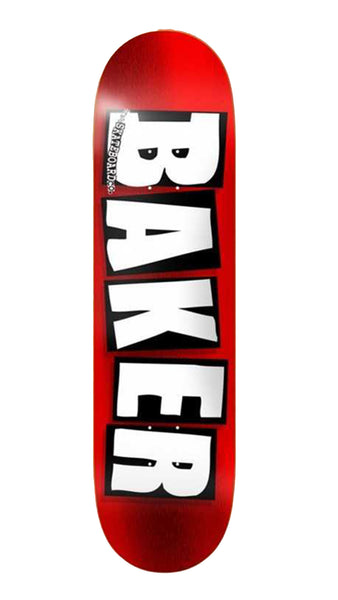 Baker - 8.0" Brand Logo Red Foil Skateboard Deck