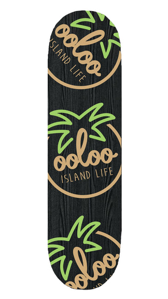 Ooloo Island Life - 8.0" | 8.25" OG Black Logo Skateboard Deck