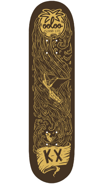 Ooloo Island Life - 8.0" | 8.25" Tsunami Series KX's Sailboat Skateboard Deck