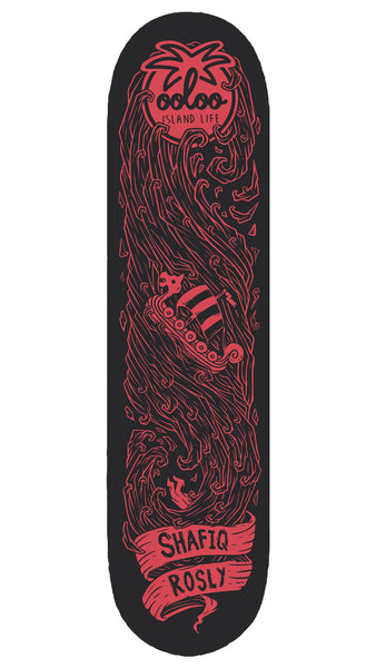 Ooloo Island Life - 8.0" | 8.25" Tsunami Series Shafiq's Viking Skateboard Deck