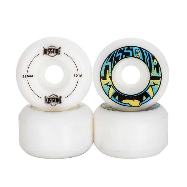 Kissone - 52MM 101A White Skateboard Wheels