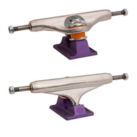 Independent - 144 / 8.25" Stage 11 Hollow Silver Anodized Purple Skateboard Trucks