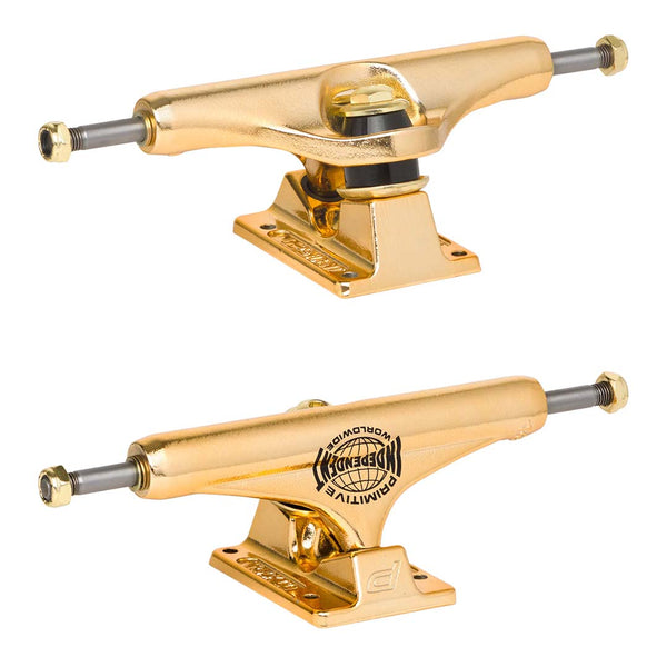 Independent - 144 / 8.25" Stage 11 Primitive Gold Mid Skateboard Trucks