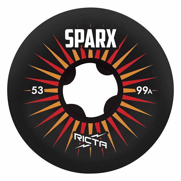 Ricta - 53MM 99A Sparx Black Skateboard Wheels