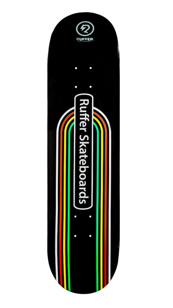 Ruffer - 8.25" Rasta Harley Davidson Skateboard Deck