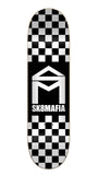 SK8MAFIA - 8.0" House Logo Black White Checkerboard Skateboard Deck