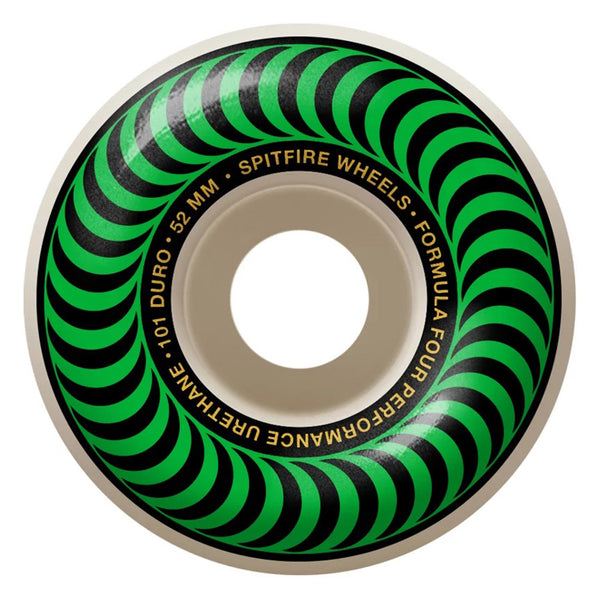 Spitfire - 52MM 101DU Formula Four Classic Green Skateboard Wheels